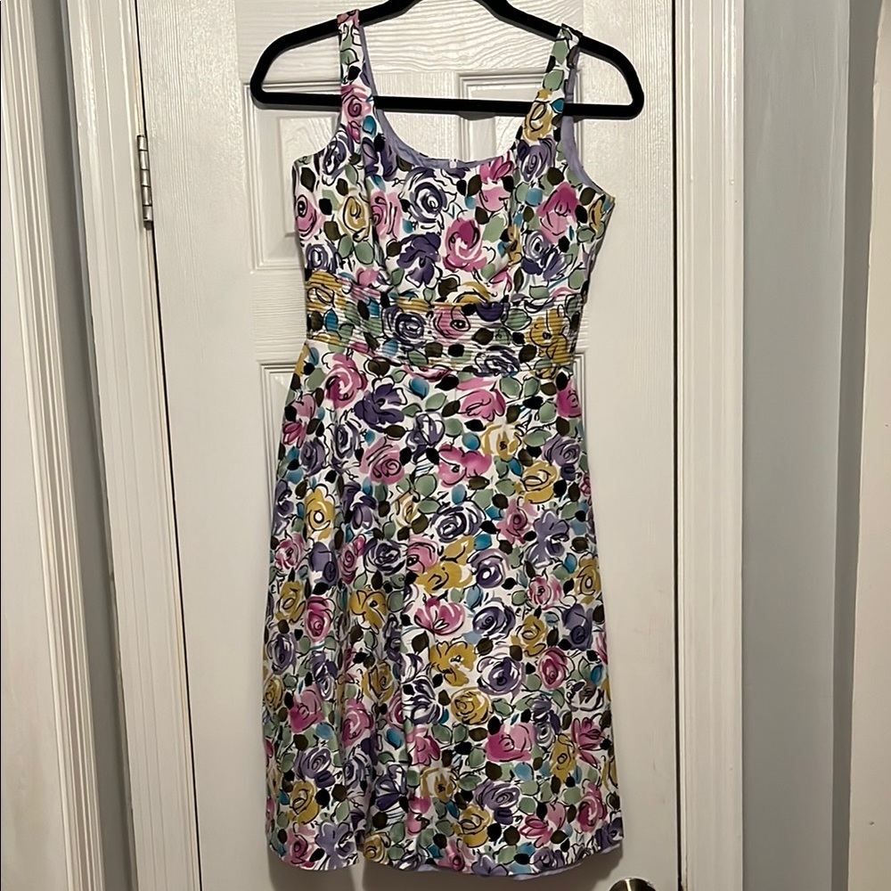 Donna Ricco floral Multicolor Sleeveless Kentucky Derby Dress